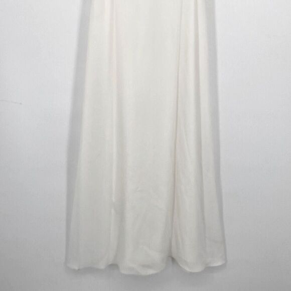BCBGMAXAZRIA | Revolve Alyse Maxi Strapless‎  Chiffon  Occasion Dress White 6 - Picture 4 of 13